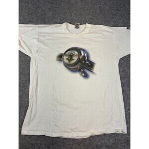 VINTAGE 90s Miller Lite Shirt Mens XL White Ride For The Arts Beer Promo Tee